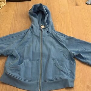 Lululemon Full zip up light electric blue